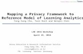 Mapping a Privacy Framework to  a Reference Model of Learning Analytics