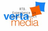 RTB. Experience in product launch.