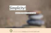 UX Basics, Simplicity