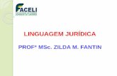 FACELI - D1 - Zilda Maria Fantin Moreira  -  Linguagem Jurídica - AULA 09