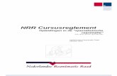 NRR cursusreglement specialistische reanimatie