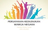 An Equality of Citizens in Indonesia