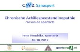 Presentatie Irene Hendriks (rol vanuit sportarts)