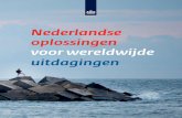 'Nederlandse oplossingen voor wereldwijde uitdagingen' (pdf)