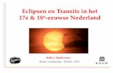 Eclipsen en Transits in het 17e & 18 -eeuwse Nederland