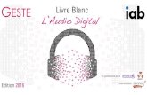 Livre Blanc 'Audio Digital' GESTE / IAB table ronde Sacem Radio 2.0