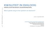 Kwaliteit in dialoog – kwaliteitskader ouderenzorg