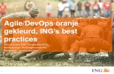 Agile/DevOps oranje gekleurd, ING's best practices