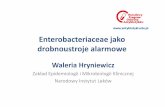 Enterobacteriaceae jako drobnoustroje alarmowe