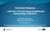 Projekt „Toruńska Starówka – ochrona i konserwacja Dziedzictwa ...
