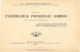 Dumitru Draghicescu – Din psihologia poporului roman – 1907
