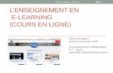 Lenseignement en e-learning