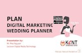 Plan Digital marketing Wedding Planner App sinh viên KENT