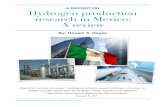 report on Hydrogen production research in Mexico: A review