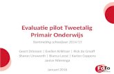 Geert Driessen et al. (2016) Evaluatie pilot tweetalig primair onderijs