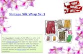 Vintage Silk Sari Short Skirt