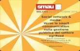 Social network & media.  Verso la smart communication  nella gestione pubblica del settore agrifood