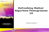 Refreshing Matkul Algoritma Pemograman 1A