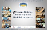 Vilniaus Jono Basanavičiaus gimnazija. 3D spausdinimas bei mokymosi ištekliai internete
