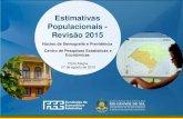 Estimativas populacionais revisão 2015