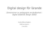 Digital design för lärande 2016 05 (dididi seminarium)