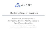 Building Search Engines - Lucene, SolR and Elasticsearch