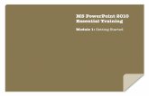 MS PowerPoint Essential Training- Module 1