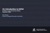 An Introduction to IANA