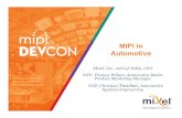 MIPI DevCon 2016: MIPI in Automotive