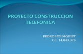 Proyecto holmquist construcion telefonica