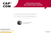 Webapp vs Applications Mobiles