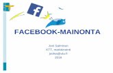 Facebook-mainonnan koulutus (2016)