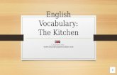 Vocabulario en Ingles:  En la cocina