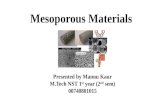 Mesoporous material