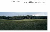 Twice Cyrille Weiner 1980 editions
