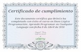 Certificado - Aprende a programar