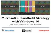 Microsoft Handheld Strategy with Windows 10