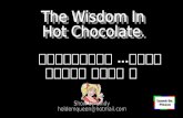Hot Chocolate | ช็อคโกแลตร้อน