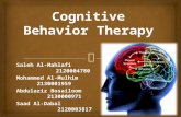 cognitive behavioral therapy (CBT)