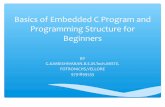 Embedded c program and programming structure for beginners