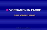 180 VORNAMEN IN FARBE - 180 FIRST NAMES IN COLORf