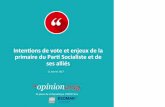 OpinionWay - Intentions de vote et enjeux de la primaire du PS et de ses alliés / 11 janvier 2017