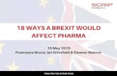 18 WAYS A BREXIT WOULD AFFECT PHARMA