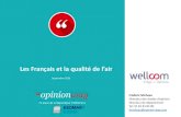 OpinionWay pour Wellcom - Les Français et la qualité de l'air / Septembre 2016