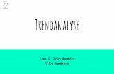 Trendanalyse Les 1 introductie