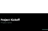 Project kickoff - template