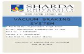 Vacuum braking system