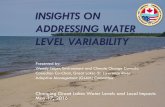 Insights on Addressing Water Level Variability