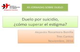 Duelo por suicidio. cómo evitar el estigma