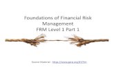 FRM - Level 1 Part 1 - Foundations of Risk Management